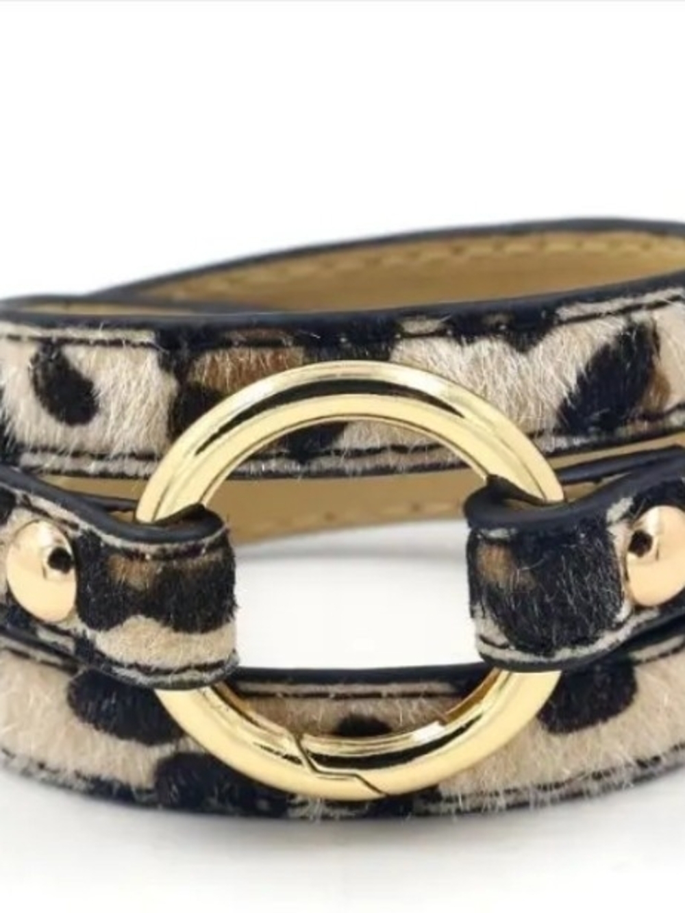Leopard Print Wrap Bracelet